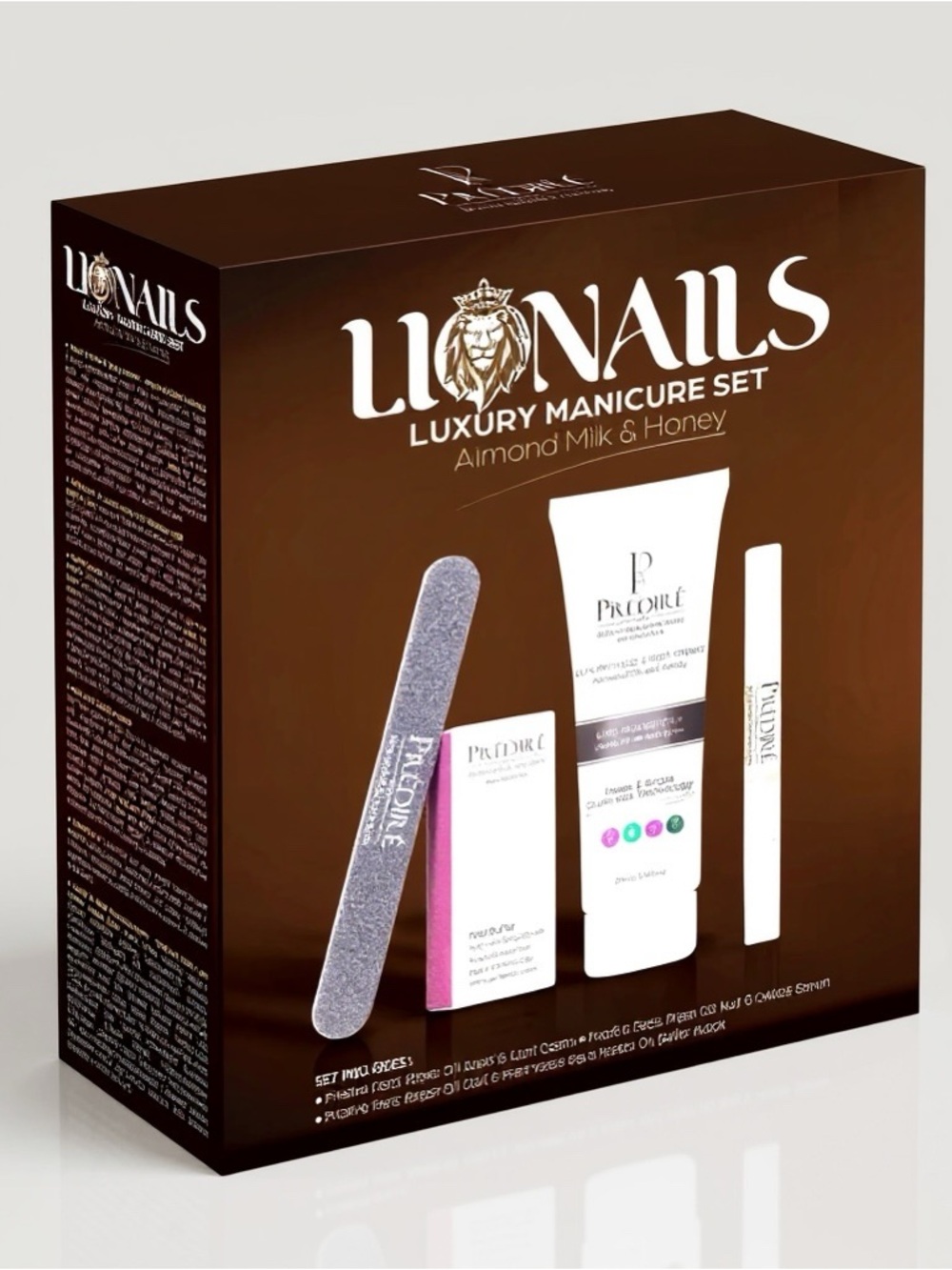 PREDIRE PARIS
Lionails Luxury Manicure Set | Almond Milk and Honey 4-Piece Set